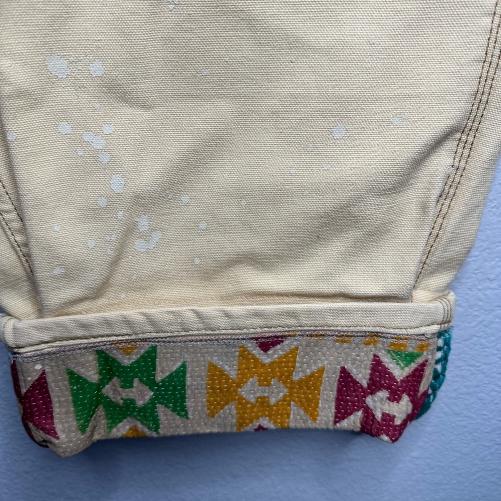 New Tricia Fix Exclusive Carhartt Reworked Pants 17” Waist Kantha Embroidered - Picture 4 of 11